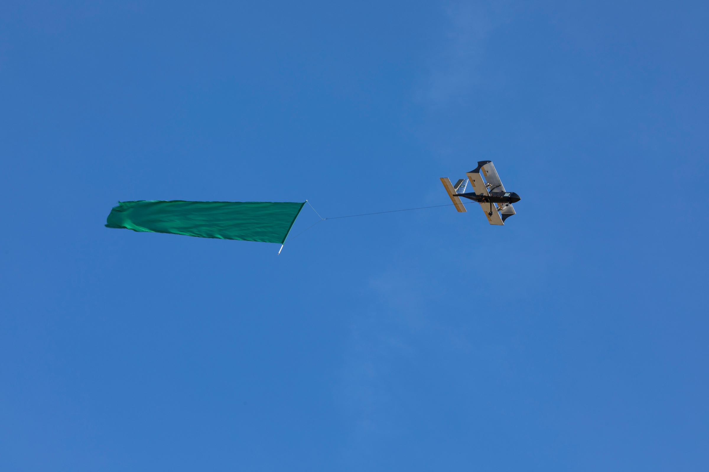 Photo Tom Wagner/Missouri S&amp;T, Miner Aviation design team flight test at Rolla National Airport RC strip, in Vichy, MO. Flight testing two different length banners, both successful deployments. ©Missouri S&amp;T 2019, All moral rights Asserted. RIGHTS Protected, this image is copyrighted and no usage is allowed without written permission from Missouri S&amp;T Marketing Communications Dept.